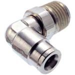 Codo 90° rotable tobo 1/4  rosca 1/8  - Norgren