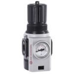 Regulador de presión, 3/8 NPT, rango de ajuste 4 a 145 psi, Pmax 290 psi, con manómetro, con alivio, IMI Norgren.