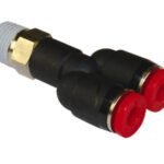 Conexión Y paralela 4mm X 4 mm X 1/4  - Norgren
