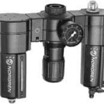 Unidad F.R.L. manual 1/2  NPT  c/man. vasos plásticos con guarda - Norgren