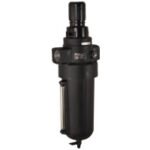 Filtro/Regulador, 3/4  NPT, vaso metálico, dren automático, 40µ (micrones), rango de ajuste 4 a 123 psi, con manómetro, con alivio, Pmax 250 psi, serie 17, IMI Norgren.