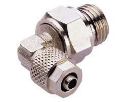Conector codo rotable 90° push-on rosca G1/8 a tubo 8mm - Norgren