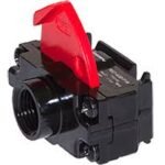 Válvula de corte 2/2 puertos G3/8” con actuador negro - Norgren