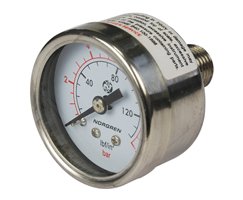 Manómetro 1.5 conexión 1/4" NPT  posterior rango 0-10 bar - Norgren